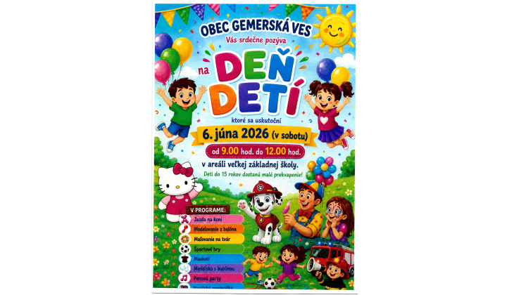 Fotka pre článok Deň detí v obci Gemerská Ves