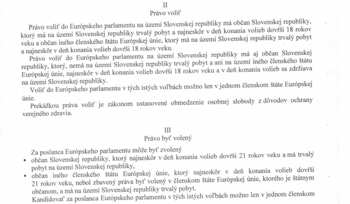 Aktuality / Voľby do EU - parlamentu - 2019