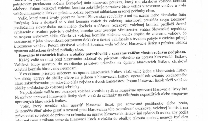 Aktuality / Voľby do EU - parlamentu - 2019