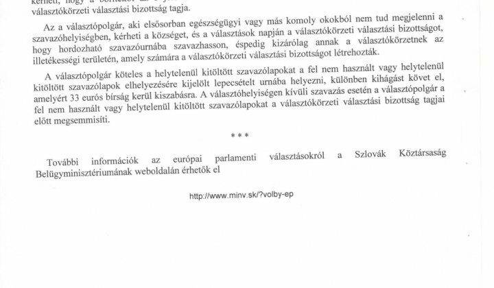 Aktuality / Voľby do EU - parlamentu - 2019