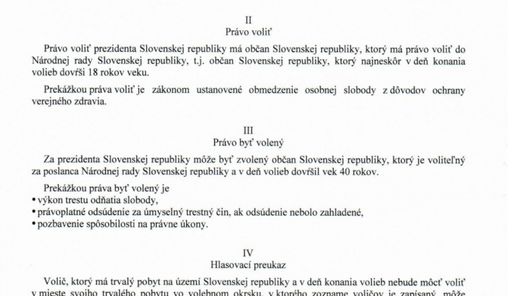 Aktuality / Voľby prezidenta SR - 2019