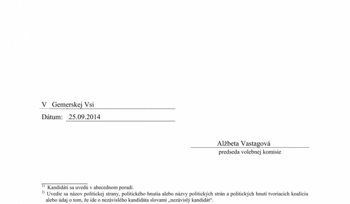 Aktuality / Voľby 2014